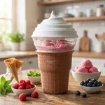 Design Eismaschine 450 ml: Glac&eacute; Maker, schnell & einfach &ndash; Ideal f&uuml;r cremiges