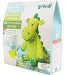 H&auml;kelset Dino komplett - Kreativset H&auml;keln mit Garn, Nadel, F&uuml;llmaterial &