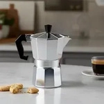 Klassischer Espressokocher aus Aluminium, 150 ml f&uuml;r 3 Tassen - Traditioneller