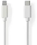 iPhone Ladekabel, Lightning Kabel, USB-C, Apple MFi Zertifiziert, 1 m, weiss...