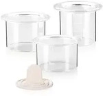 Dessert- & Speiseringe Set, 3 St&uuml;ck, rund - Mit Stampfer, Deckel & integrierter