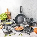 Hochwertiges Aluminium Kochset, f&uuml;r Profi- & Hobbyk&ouml;che &ndash; 2 T&ouml;pfe, 3...