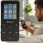 Vielseitiger MP4 Player Schwarz, Bluetooth & 3,5 mm AUX &ndash; Kompakter MP3...