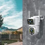Dual Kamera Outdoor mit smarter Infrarot-Nachtsicht, Schutzklasse IP65 - &Uuml;berwachung