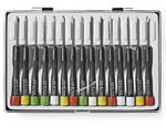 Komplettes Pr&auml;zisions-Schraubendreher-Set, 15-teilig, mit Etui: Torx, Schlitz,
