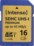 Intenso Premium SDHC Speicherkarte 16GB - Ideal f&uuml;r Digitalkamera, Media-Player &