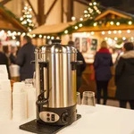 Profi Edelstahl Gl&uuml;hweinkocher 8L mit Zapfhahn: 1800W &ndash; Ein Getr&auml;nkeautomat f&uuml;r