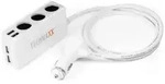 Autoladeger&auml;t KFZ-Adapter - 3x Zigarettenanz&uuml;nder & 4x USB-A Ports - 120W Max - 1m