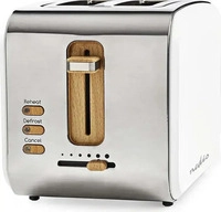 Nedis NedisDesign Toaster 900W - Soft Touch, 6 R&ouml;ststufen, Auftaufunktion - extra