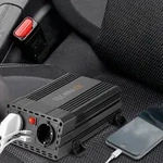 600/1200W Kfz-Wechselrichter 12V auf 230V &ndash; 2 Steckdosen & 2 USB-Ladeports,