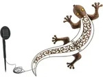 Dekorative Solar Wandlampe Gecko: Romantische Aussenbeleuchtung, kabellos & sorgt
