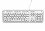 NEUE Dell KB216 B&uuml;rotastatur Wei&szlig; QWERTY POR Stickery
