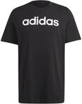 T-Shirt mit gesticktem Logo Linear Single Jersey adidas Essentials