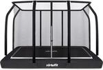 Eingebautes Fitness-Trampolin mit Sicherheitsnetz VirtuFit Premium