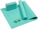 Yogamatte mit Block und Riemen Myga