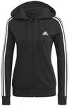 Damen-Kapuzenpulli mit Rei&szlig;verschluss adidas Essentials French Terry 3-Bandes