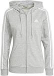 Damen-Kapuzenpulli mit Rei&szlig;verschluss adidas Essentials French Terry 3-Bandes