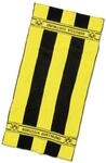 BVB-Duschtuch mit Blockstreifen, schwarz