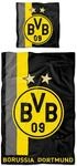 BVB-Bettw&auml;sche mit Streifenmuster (135 x 200 cm), schwarzgelb