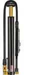 Lezyne 1-MP-MFDR-V204HVDG, Lezyne Micro Floor Drive HVG Schwarz mit digitalem