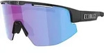 Bliz 52107-14N, Bliz Matrix Small Fahrradbrille Mattschwarz mit kleinem/blauem Glas