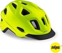 MET 3HM135CE00XGI1, MET Mobilite MIPS Fahrradhelm LED neon