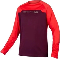 Endura E3212AU, Endura MT500 Burner MTB-Radtrikot langarm Jersey Rot male
