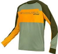 Endura E3230OT, Endura MT500 Burner Lite Radsport Trikot Mandarine Gr&uuml;n/Orange male
