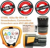Stihl 45154006500, STIHL Ersatz Akku f&uuml;r Akku-Strauchschere HSA 25