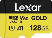 Lexar LMSGOLD128G-BNNNG, Lexar Gold MicroSDXC 128 GB, UHS-II, U3, V60 Professional