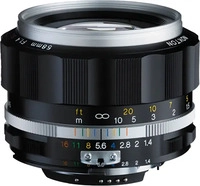 Voigtl&auml;nder BA243H, Voigtl&auml;nder Nokton 1,4/58 mm schwarz, SLII-S Nikon Ai-S (CPU),