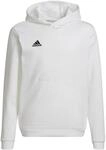 Adidas Entrada 22 Sweat Hoodie Kapuzensweater f&uuml;r Kinder, wei&szlig; HG6303