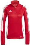 Adidas Tiro24 Training TOP Rollkragenpullover f&uuml;r Damen, rot IR9383