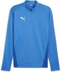 Puma teamGOAL Training 1/4 Zip Top Longsleeve f&uuml;r Herren, blau 658629