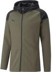 Puma TeamCUP Casuals Hooded Blouson f&uuml;r Herren, gr&uuml;n 657987