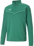 Puma TeamRISE 1/4 Zip Top Longsleeve f&uuml;r Herren, gr&uuml;n 657394