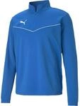 Puma TeamRISE 1/4 Zip Top Longsleeve f&uuml;r Herren, blau 657394