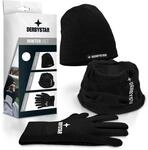 Derbystar Winter-Set v22 Fu&szlig;ballhandschuhe, schwarz 6596070022