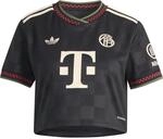 Adidas FC Bayern M&uuml;nchen 25/26 Third Cropped Trikot f&uuml;r Herren, schwarz KE6800