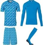 Uhlsport Progressive Torwart Set f&uuml;r Kinder, blau 1005317k