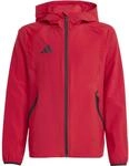 Adidas Tiro Travel Fu&szlig;balljacke f&uuml;r Kinder, rot KE8360