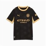 Puma Manchester City Away Replica Kinder T-Shirt, schwarz, Gr. 176 784342-03