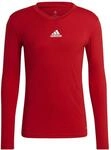Adidas Team Base Longsleeve Trikot f&uuml;r Herren, rot GN5674