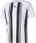 Puma TeamLIGA Striped Herren T-Shirt, wei&szlig;, Gr. XL