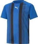 Puma TeamLIGA Striped T-Shirt f&uuml;r Kinder, blau 704927