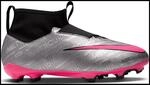 Nike Zoom Mercurial Superfly 9 Academy XXV MG Kinder Fu&szlig;ballschuhe, silber,...