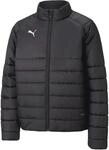 Puma TeamLIGA Padded Junior Zip Kinder Fu&szlig;balljacke, schwarz, Gr. 116
