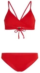 O'neill Bandeau-Bikini "ESSENTIALS BAAY MAOI BIKINI SET", Damen, Gr. 36, N-Gr, rot