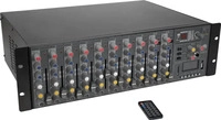 OMNITRONIC "RM-1422FXA" USB Rack Power Mixer mit DSP Effekten
