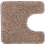 Kleine Wolke Badteppich Relax Taupe 55 cm x 55 cm WC-Vorleger mit Ausschnitt